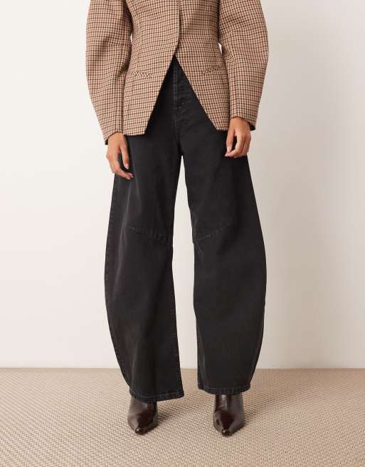 ARRANGE Sydney denim barrel leg jean in washed black