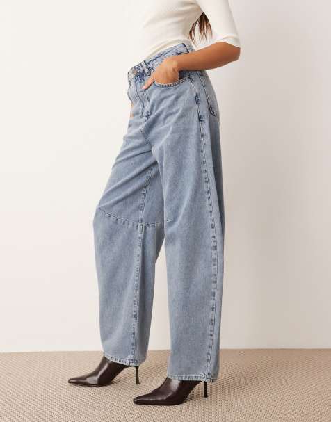 ARRANGE - Sydney - Jeans blu lavaggio chiaro stile anni '90 con gamba a cilindro - view 1