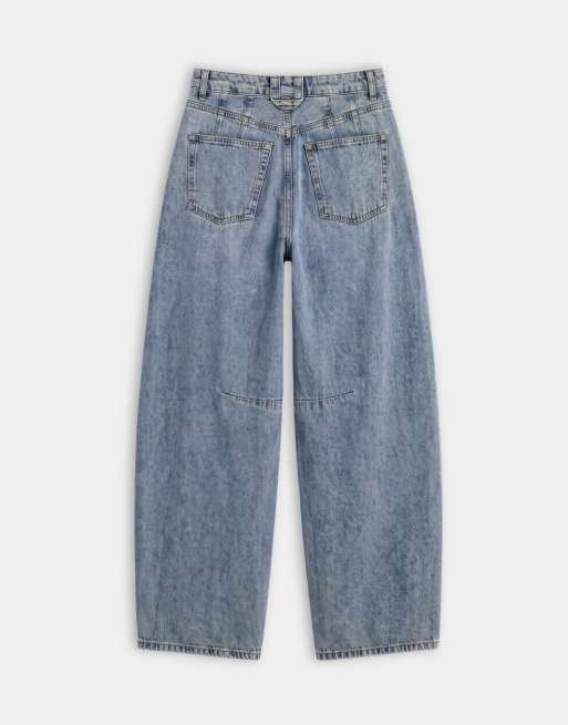ARRANGE – Sydney – Ljusblå, tvättade jeans i 90-talsstil med barrelben, 7 av 9