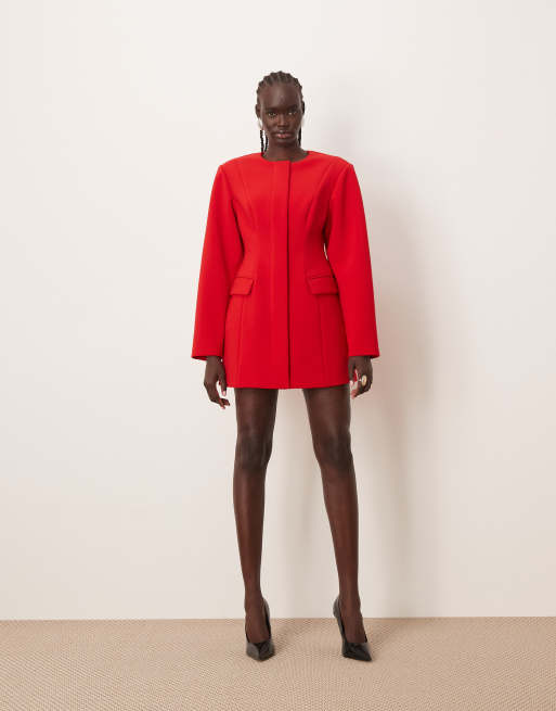 ARRANGE – Tailliertes Blazer-Kleid in Rot, 2 von 4