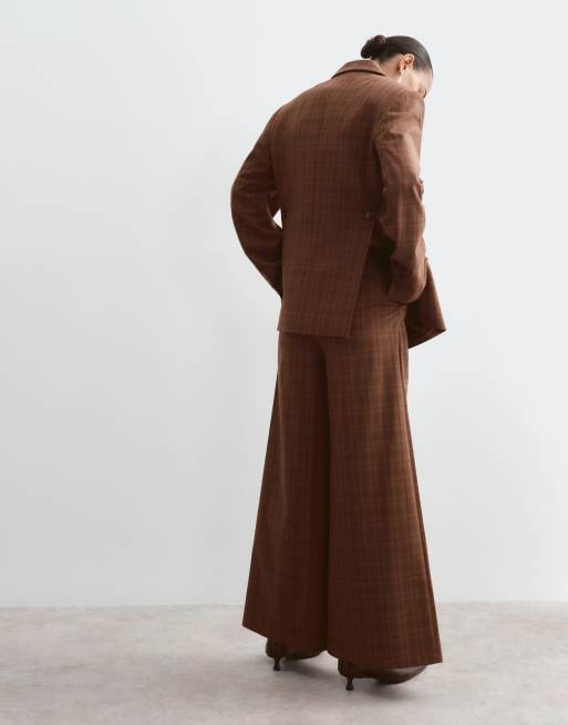 ARRANGE tailored wide leg trouser set in check, 3 of 5