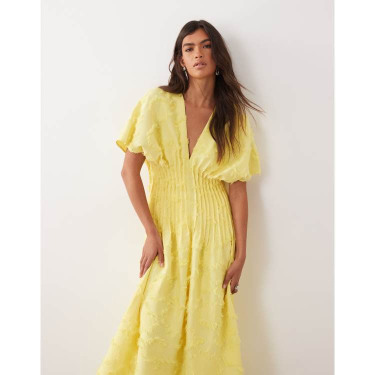 slim fit dress slacks Sofie Pintuck Linen Maxi Dress / White | Meshki main image 0