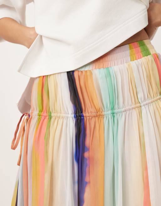 Rainbow Striped Rainbow Skirt Asos Rainbow Skirt Sequin 2025