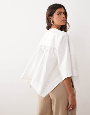 ARRANGE - Top à encolure carrée - Blanc