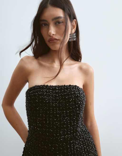 ARRANGE top bandeau long orné de cristaux noir, 5 de 5