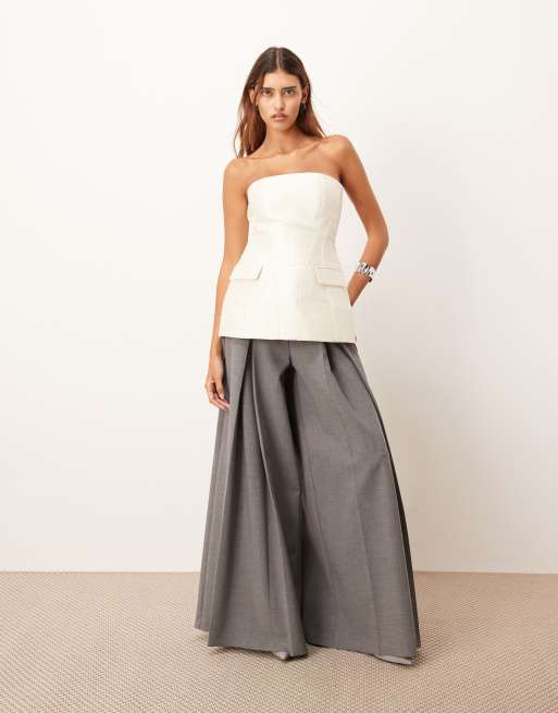 ARRANGE - Top bustier sculpté - Ivoire, 2 de 4