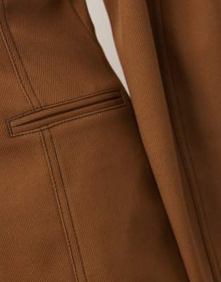 Arrange Twill Sculpted Blazer In Brown