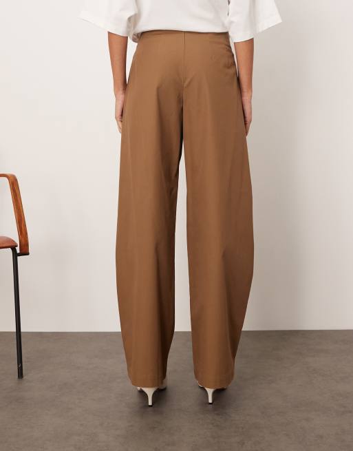 ARRANGE - Ultimate - Pantalon bouffant ample et habillé à taille cintrée - Camel foncé, 5 de 5