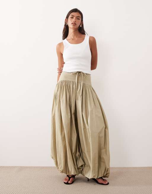 ARRANGE utility pleated balloon leg pants in stone, 2 of 5
