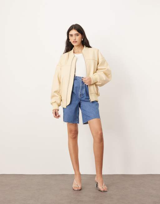 ARRANGE Wilson denim slouchy short in classic blue, 5 of 5
