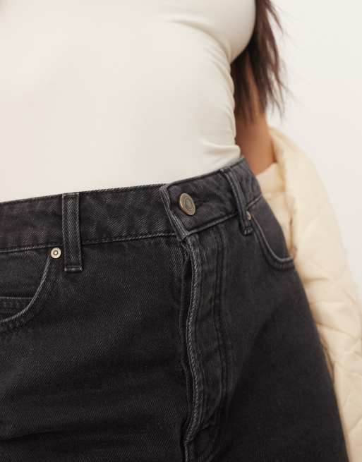 ARRANGE - Wilson - Ruimvallende denim short in zwart met wassing, 3 van 5