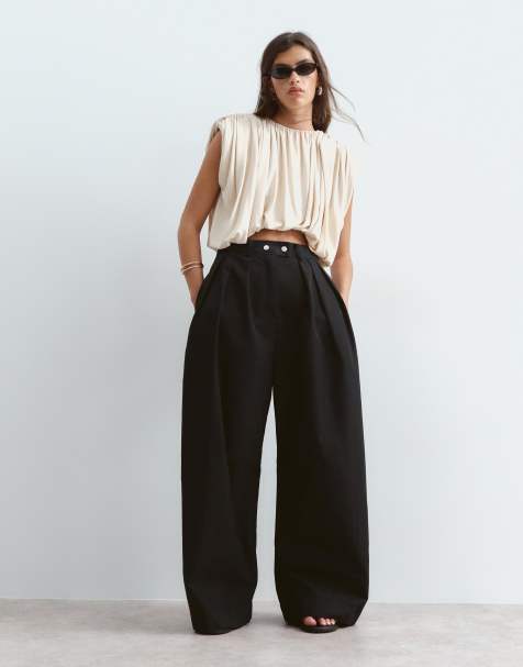 ARRANGE – Wylder – Elegante Hose in Schwarz mit hohem Bund und weitem Bein - view 1