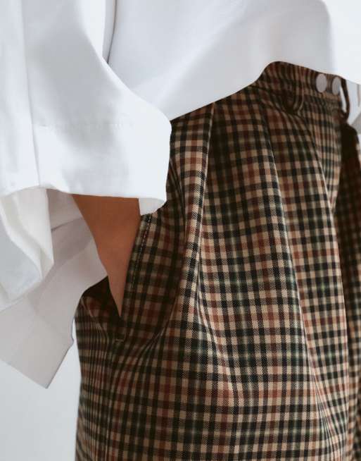 ARRANGE Wylder tailored high waist wide leg&nbsp;trouser&nbsp;in check, 5 of 5