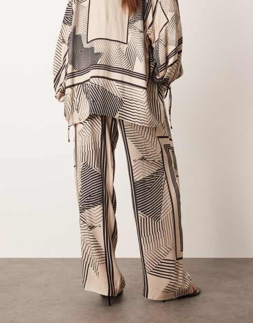 ARRANGE - Zachte broek in sjaalprint, deel van co-ord set, 4 van 5