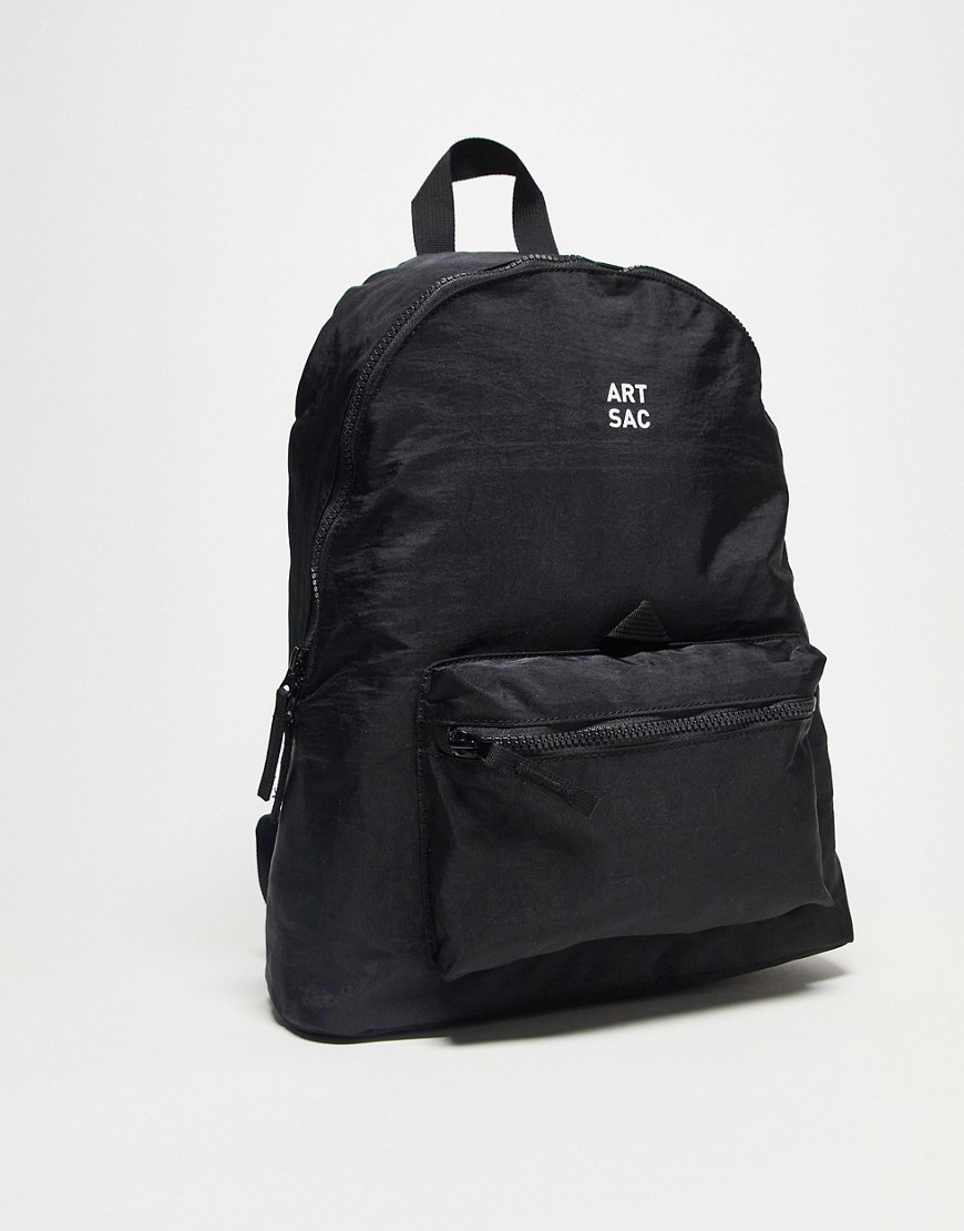 ARTSAC Jakson single pocket large backpack in black