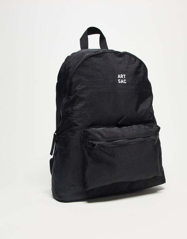 ARTSAC Jakson single pocket large backpack in black