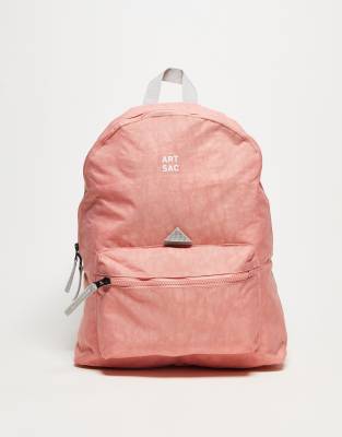 ARTSAC jakson single pocket large backpack in pink - ASOS Price Checker