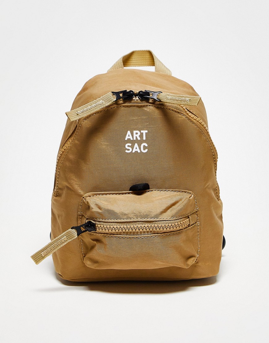 ARTSAC jakson single pocket mini backpack in stone-Neutral