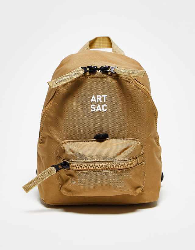 ARTSAC jakson single pocket mini backpack in stone