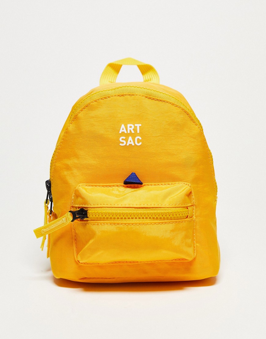 ARTSAC jakson single pocket mini backpack in yellow