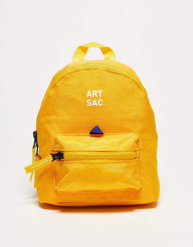 ARTSAC jakson single pocket mini backpack in yellow