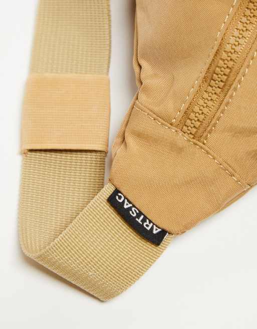 ARTSAC - Jaspar - Crossbody-taske med tre lommer i beige, 3 af 4
