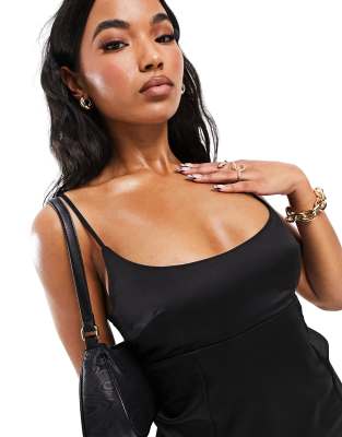 satin square neck cami