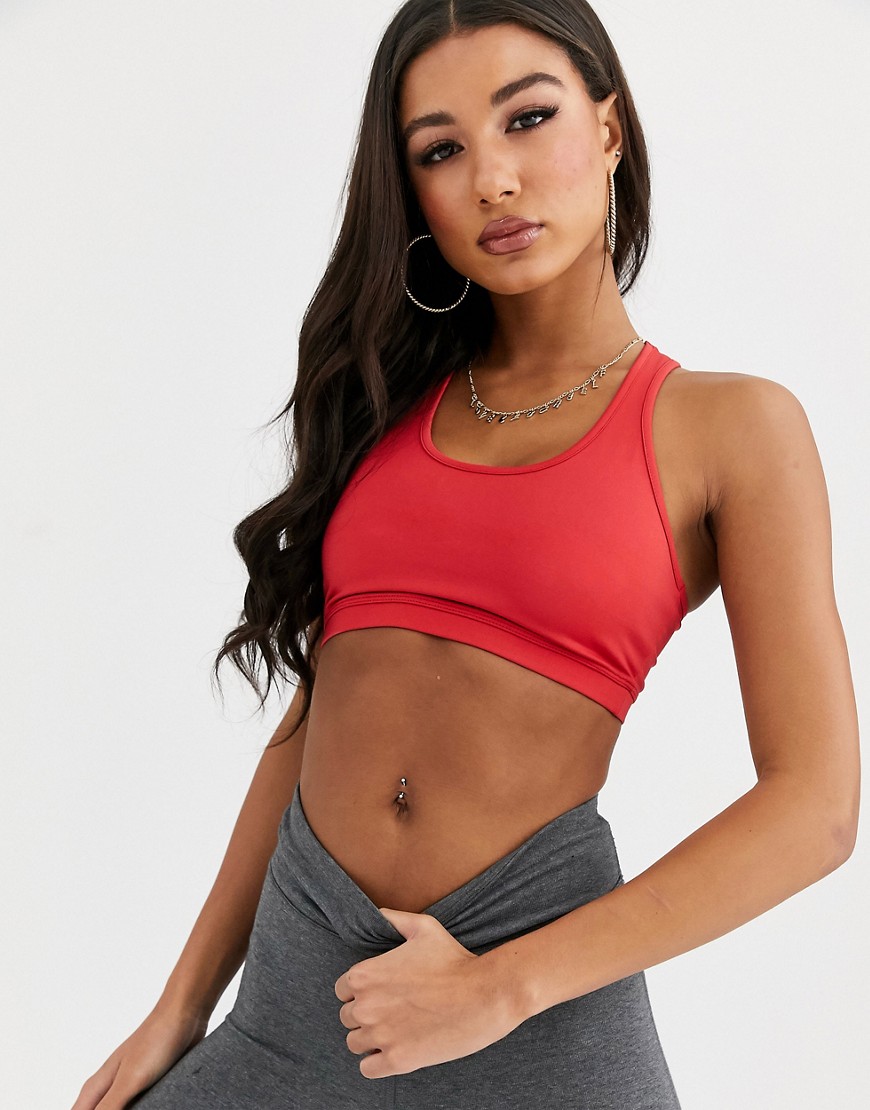 AS0S 4505 icon scoop neck bra-Red