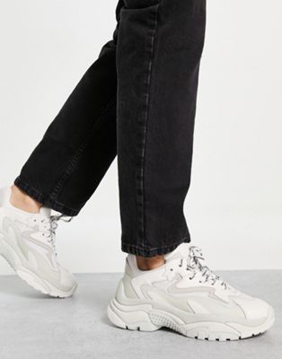 Ash chunky trainer in white