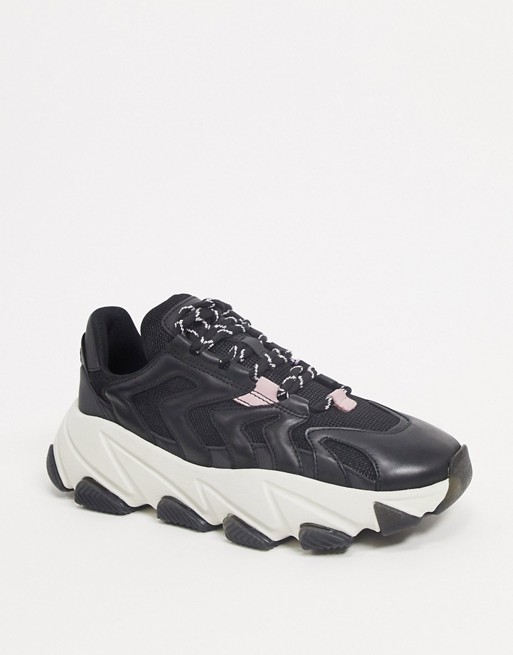 ASH extreme chunky trainers in black