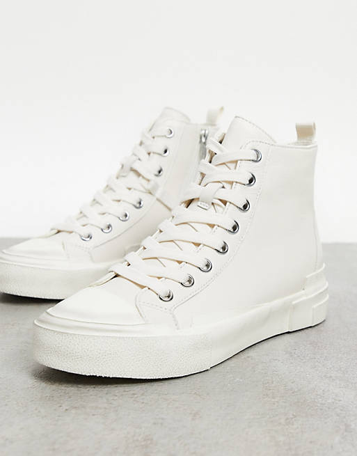 Ash Ghibly high top trainers in off white