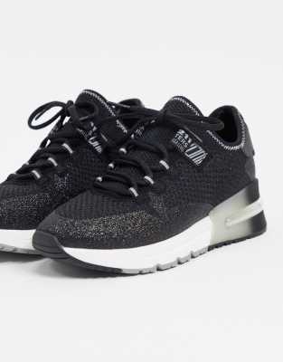 basket homme noir paillette