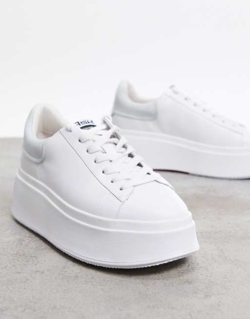 Ash Moby flatform trainers in white