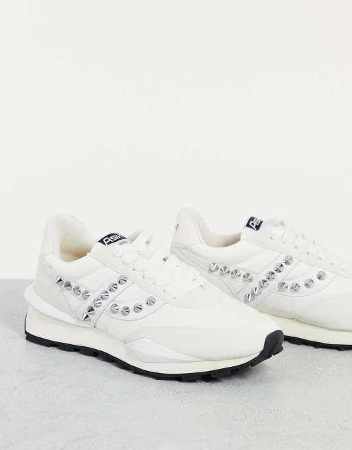 Ash - Spider - Hardloopschoenen met studs in witte mix