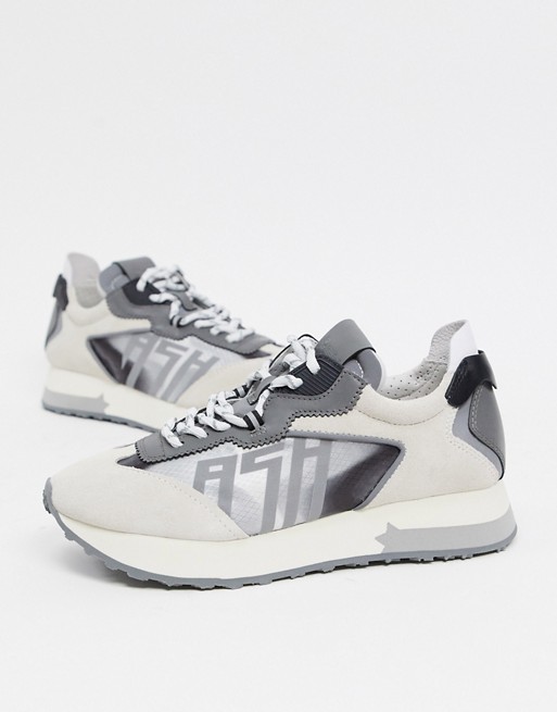 ASH tiger runner trainers in grey salt mix