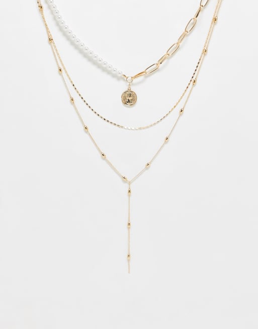 Asos hot sale layered necklace