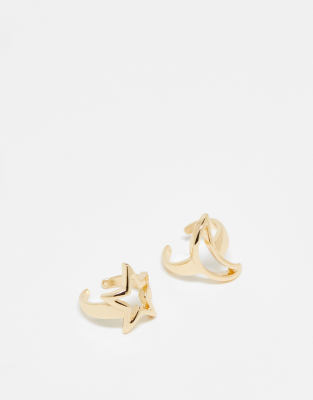 Ashiana pack of 2 moon and star rings  - ASOS Price Checker