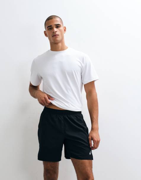 Asics 7inch running shorts in black - view 1