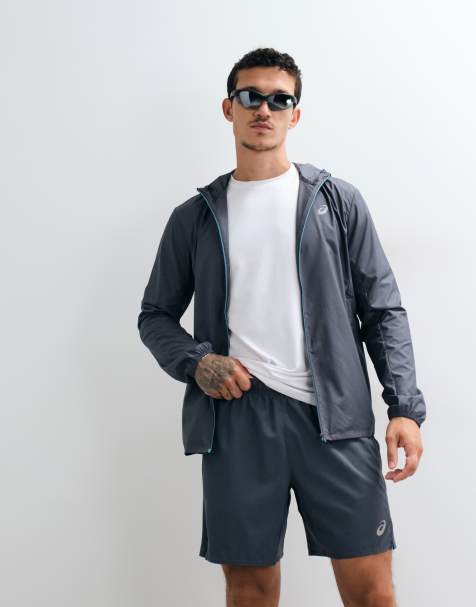 Asics 7inch running shorts in grey - view 1