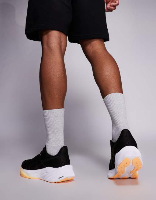 Asics Dynablast 5 running trainers in black and orange fade, 5 of 5