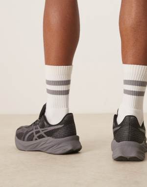 Asics Dynablast 5 running trainers in carbon grey and black