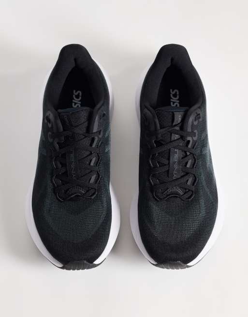 Asics Dynablast 6 running trainers in black and white, 3 of 5