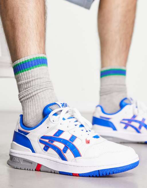 Asics EX89 sneakers in white and blue, 3 of 4