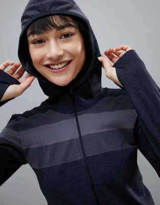 felpa asics nera zip