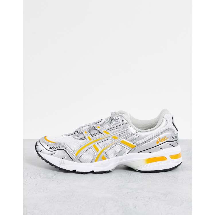 Asics Gel 1090 Sneakers in wit en oranje ASOS