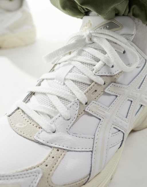 Asics Gel 1130 Baskets en daim et cuir de premiere qualite Blanc et creme ASOS