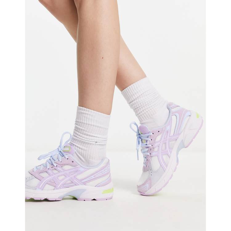 Asics purple deals and pink trainers