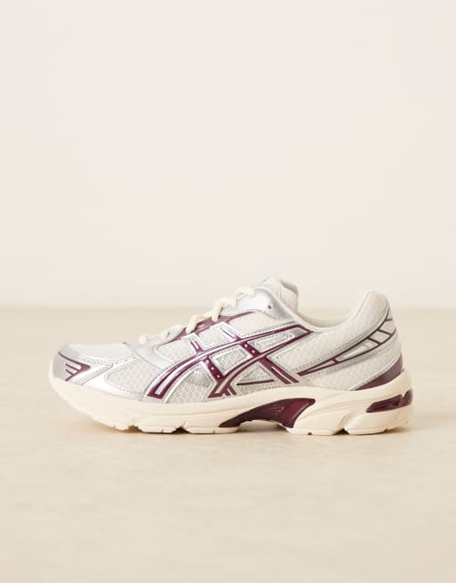 Asics – Gel-1130 – Gräddvita och lila träningsskor, 2 av 5
