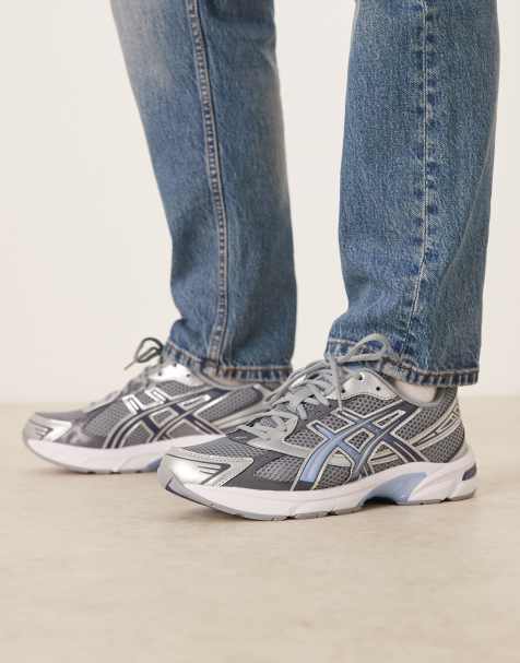 Asics – Gel-1130 – Grusgrå och silverfärgade sneakers - view 1