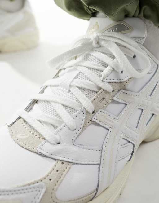 Asics - Gel-1130 - Premium - Sneakers van suède en leer in wit en crème, 4 van 5